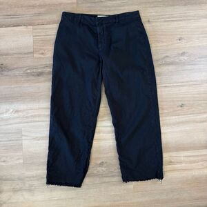 Frank & Eileen Women’s Black Wicklow Italian Chino High Rise Pants Size 12